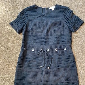 Michael Kors Black Eyelet Dress SZ M